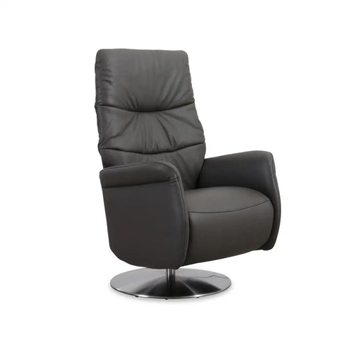 Bild 1 in Galerieansicht laden. Fernsehsessel mit Doppelmotor 32630 LIMBOO in Leder Z73 graphite - Relaxsessel Leder