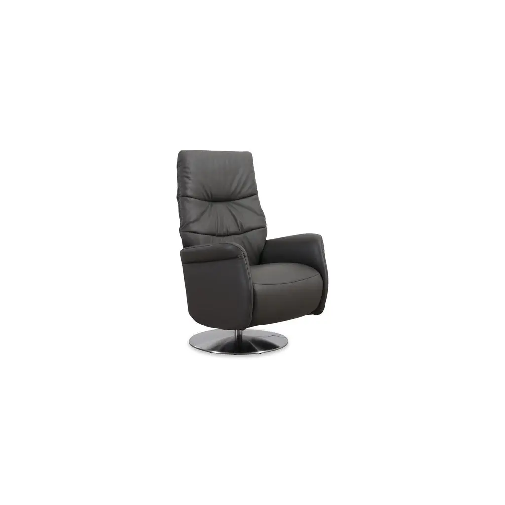 Fernsehsessel mit Doppelmotor 32630 LIMBOO in Leder Z73 graphite - Relaxsessel Leder