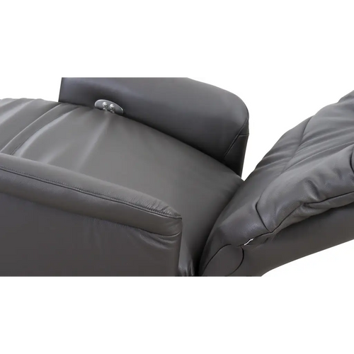 Bild 1 in Galerieansicht laden. Fernsehsessel mit Doppelmotor 32630 LIMBOO in Leder Z73 graphite - Relaxsessel Leder