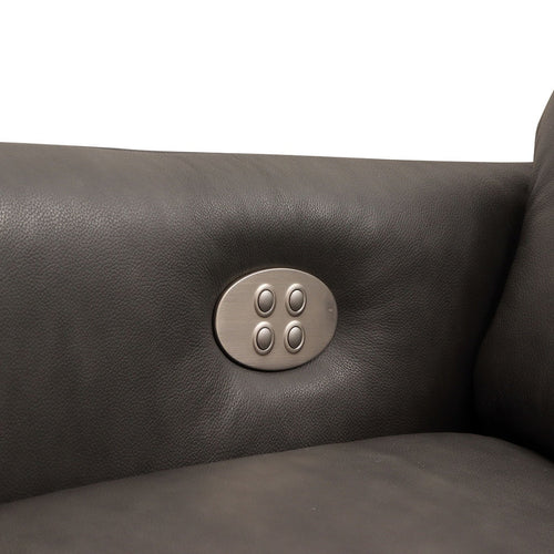 Bild 1 in Galerieansicht laden. Fernsehsessel SALSAA in Leder Z69 anthracite - Relaxsessel Leder
