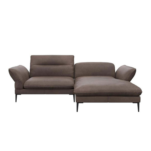 Bild 1 in Galerieansicht laden. Flexlux Ecksofa Salino in Leder Nature