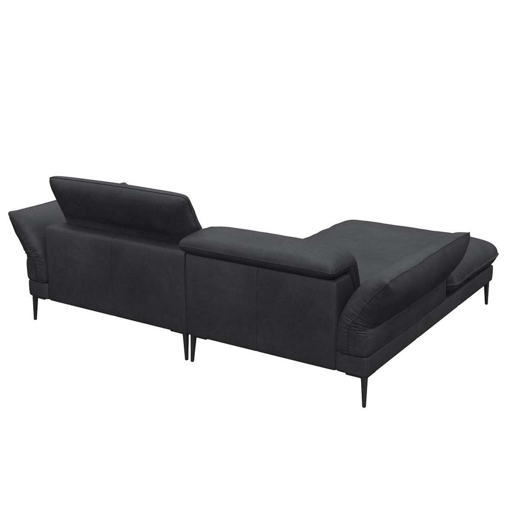Flexlux Ecksofa Salino in Leder Nature