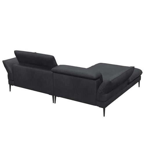 Bild 1 in Galerieansicht laden. Flexlux Ecksofa Salino in Leder Nature