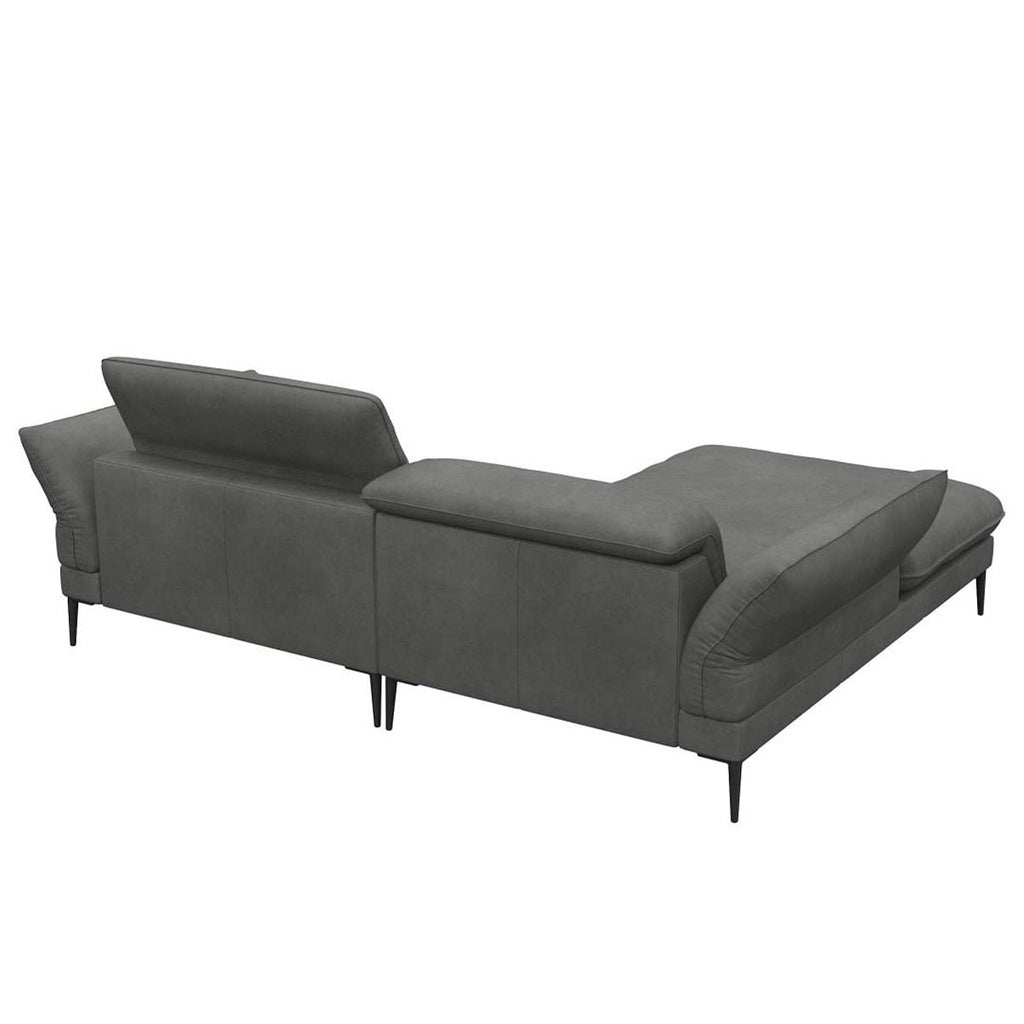 Flexlux Ecksofa Salino in Leder Nature