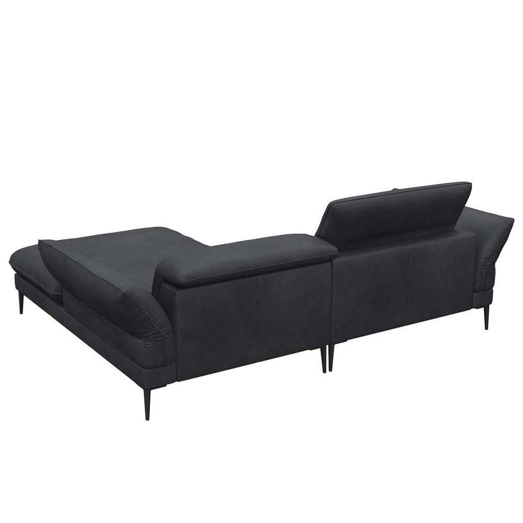 Flexlux Ecksofa Salino in Leder Nature