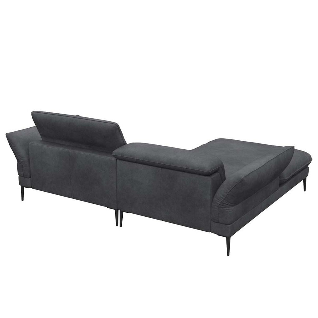 Flexlux Ecksofa Salino in Leder Nature