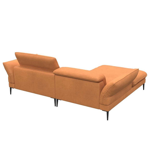 Bild 1 in Galerieansicht laden. Flexlux Ecksofa Salino in Leder Nature