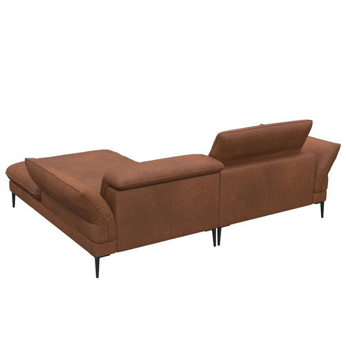 Bild 1 in Galerieansicht laden. Flexlux Ecksofa Salino in Leder Nature