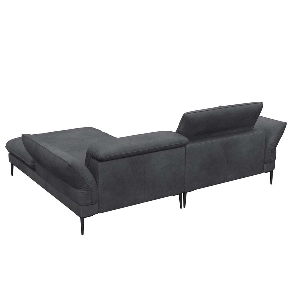 Flexlux Ecksofa Salino in Leder Nature