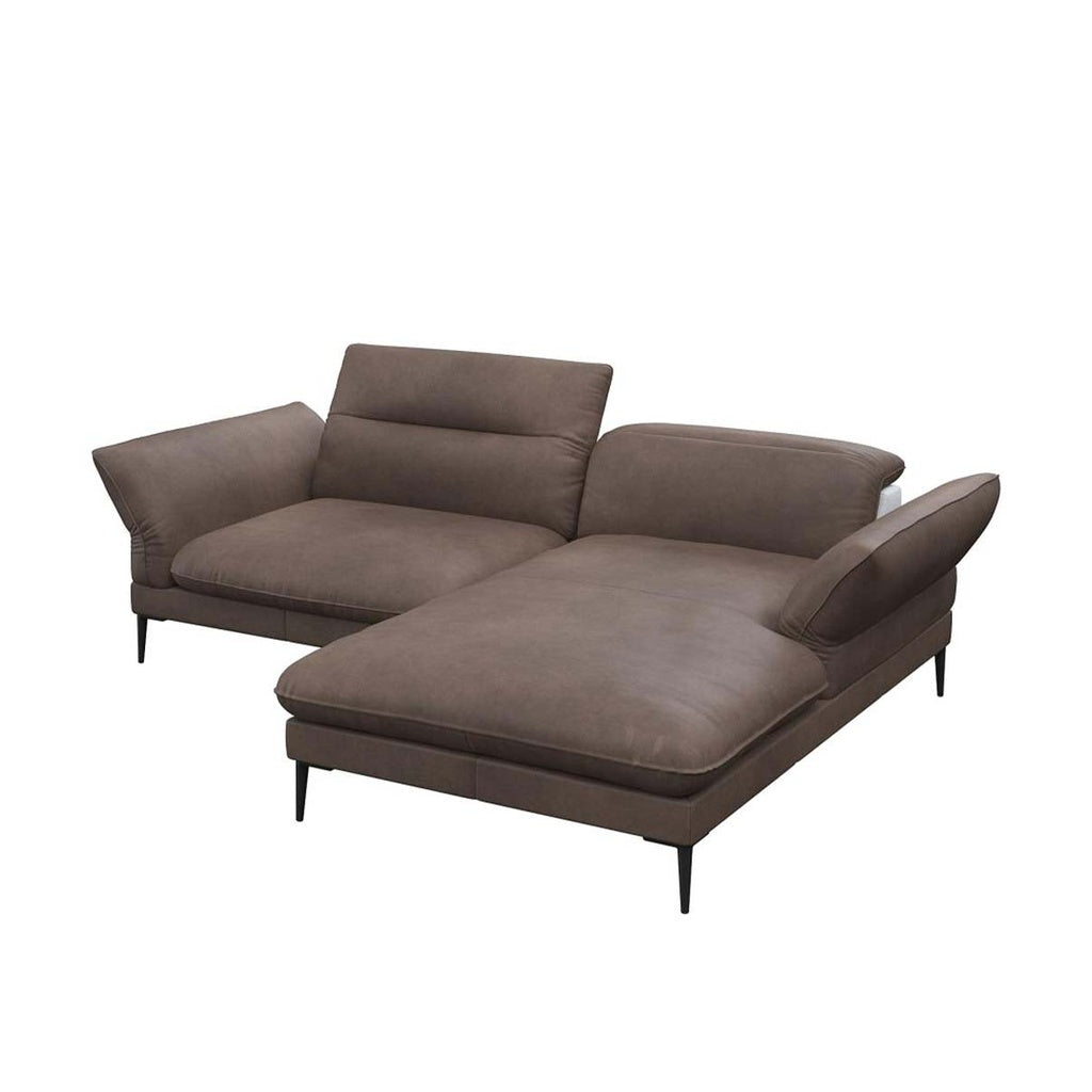 Flexlux Ecksofa Salino in Leder Nature