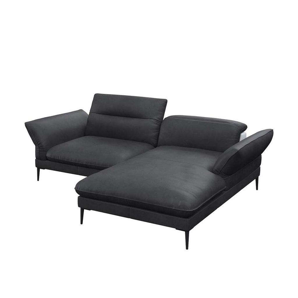 Flexlux Ecksofa Salino in Leder Nature