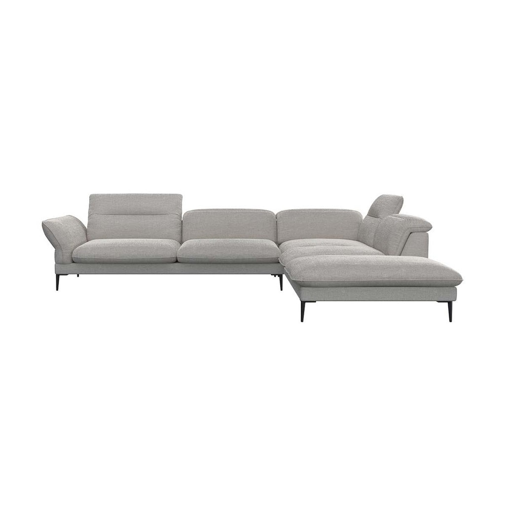 Flexlux Ecksofa Salino in Stoff Brescia 1270 sandy beige / Ecksofa rechts Ecksofa Stoff