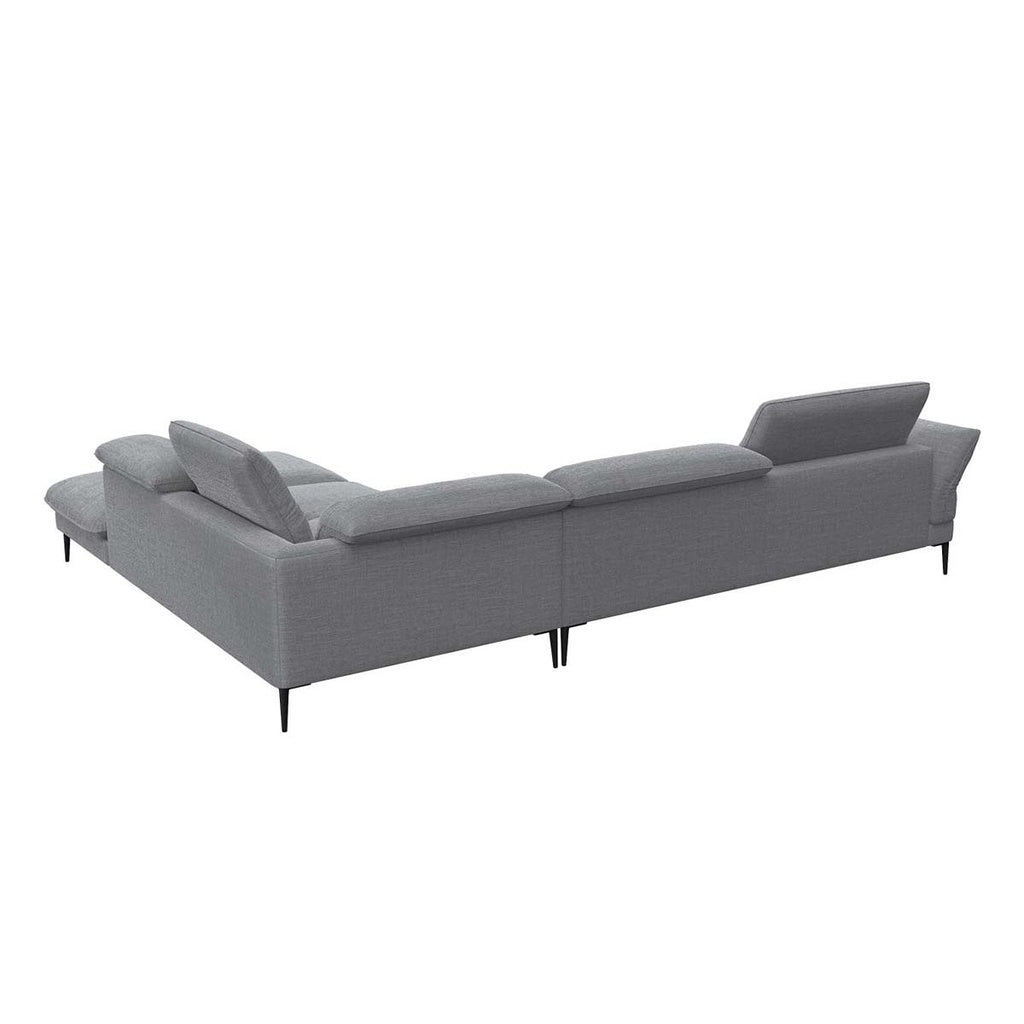 Flexlux Ecksofa Salino in Stoff Brescia