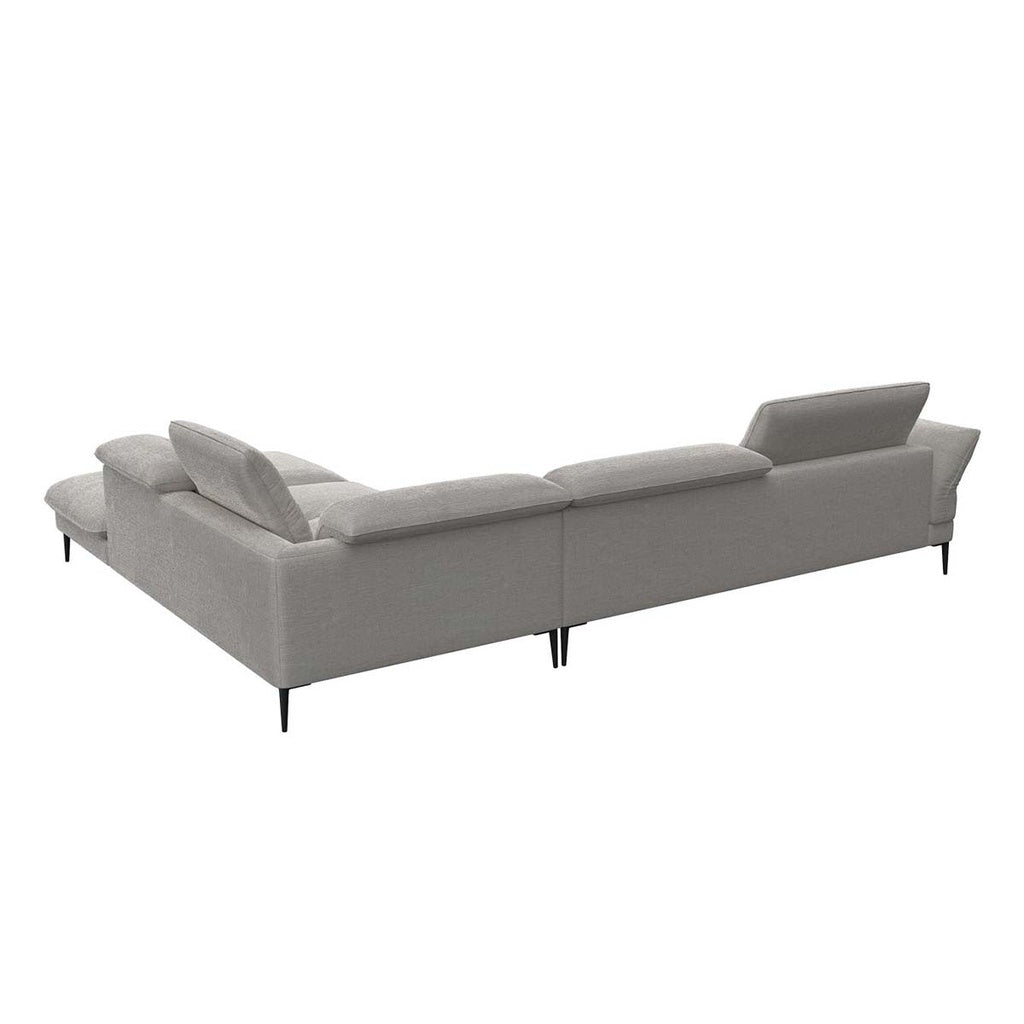 Flexlux Ecksofa Salino in Stoff Brescia