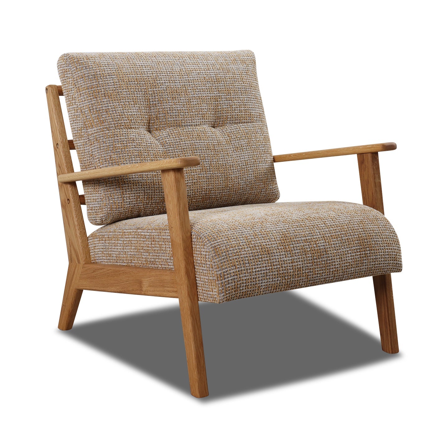 Flexlux Sessel ARONA in Stoff Alba honey yellow - Sessel Stoff