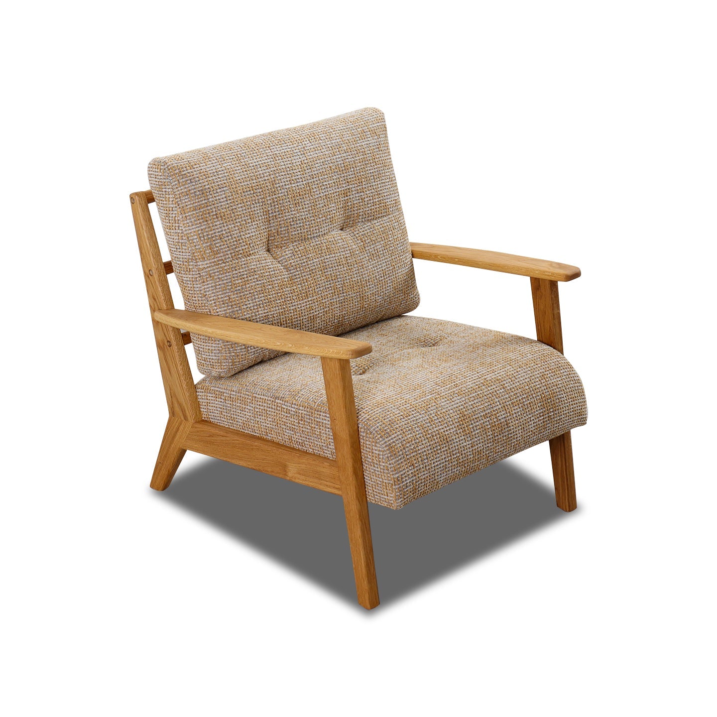 Flexlux Sessel ARONA in Stoff Alba honey yellow - Sessel Stoff