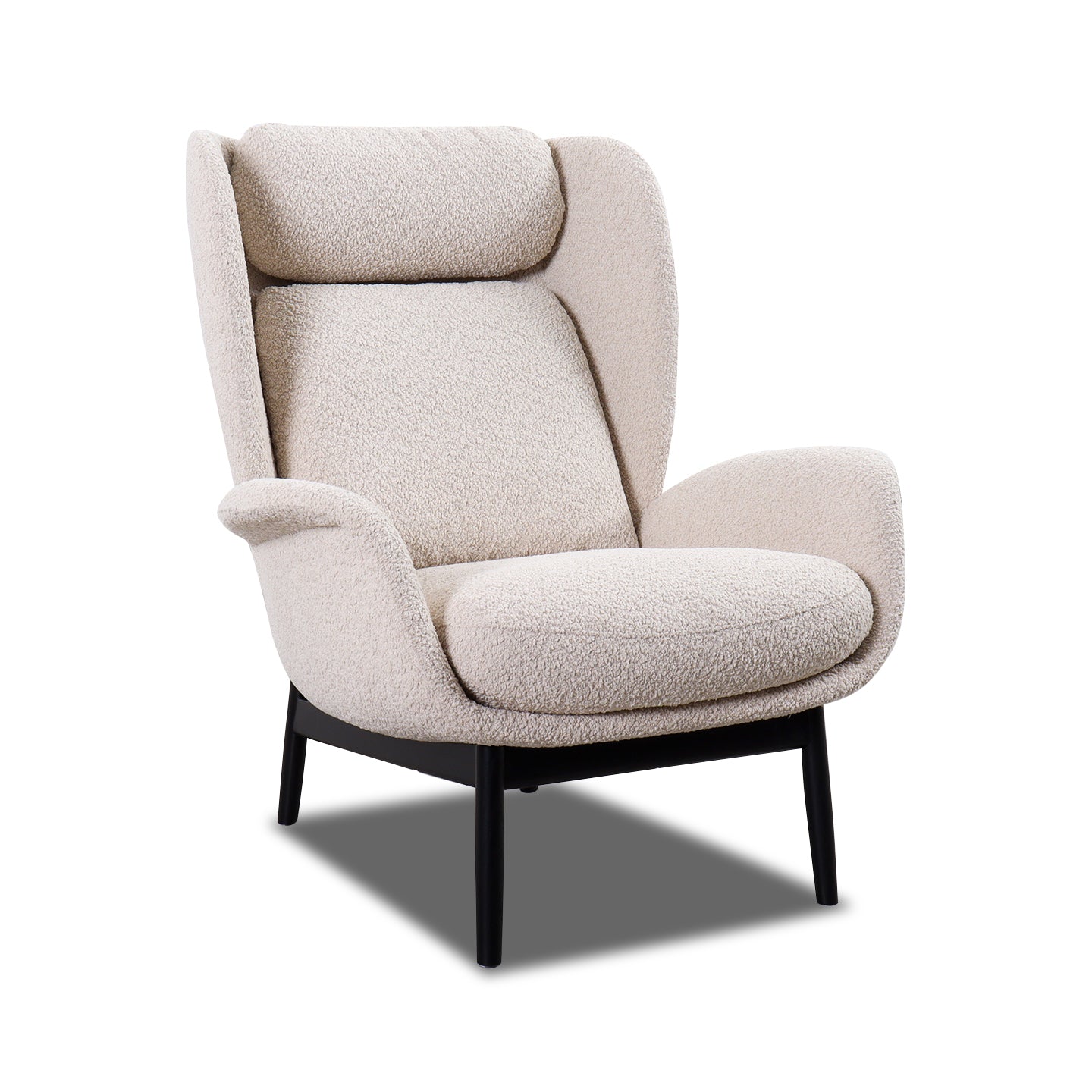 Flexlux Sessel PADOVA in Stoff Bormio vanilla cream
