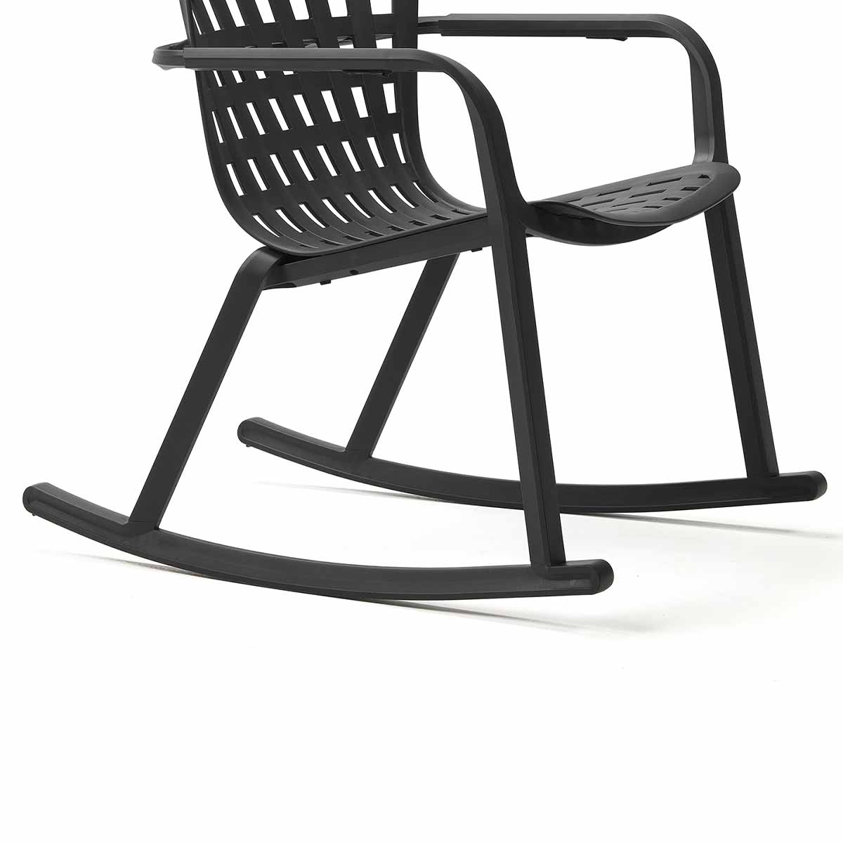 Outdoor Armlehnenstuhl KIT FOLIO ROCKING - anthracite - Stuhl Kunststoff