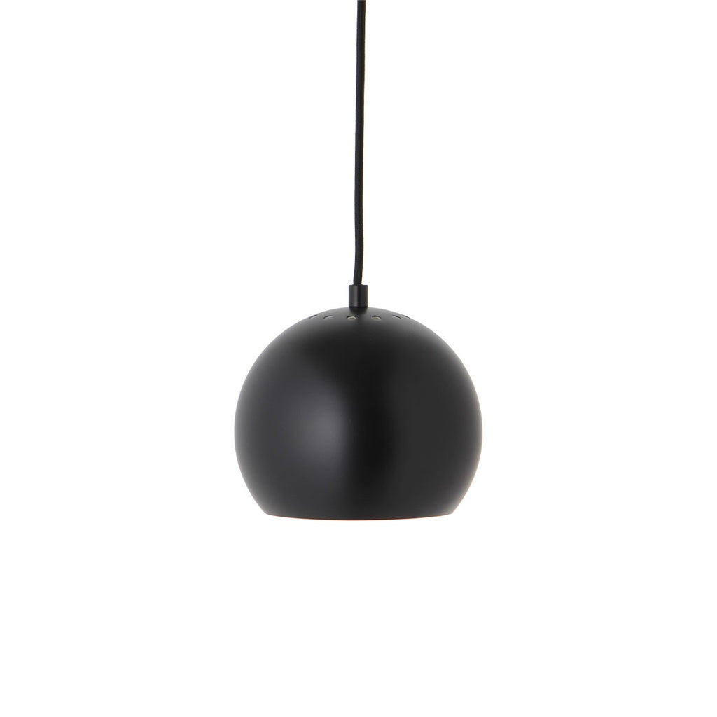 Pendellampe BALL Ø 18cm - schwarz matt - Pendelleuchten