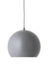Pendellampe BALL Ø 25cm - hellgrau matt - Pendelleuchten