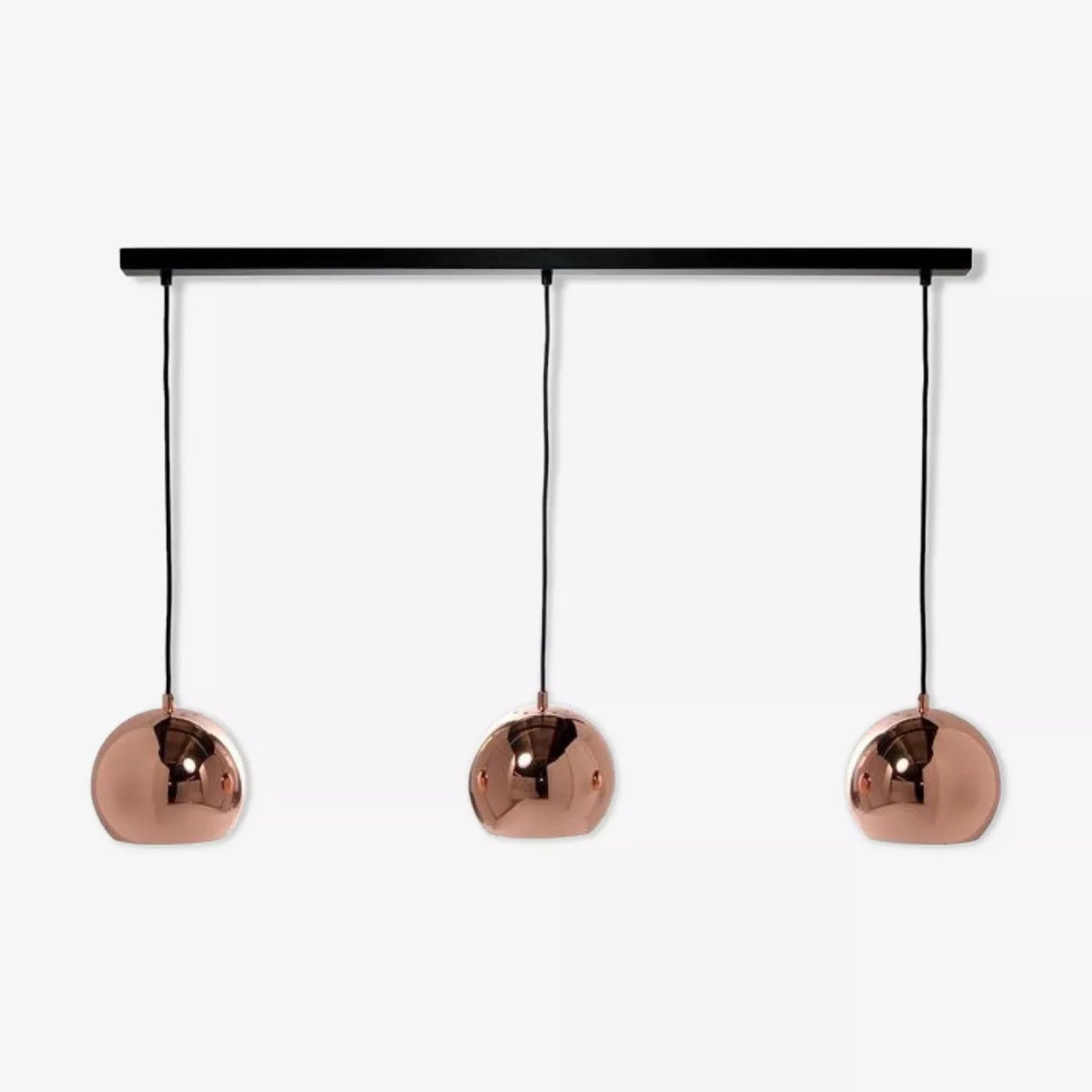 Frandsen Track - 3 Pendelleuchten BALL Ø 18cm kupfer - kupfer glänzend - Pendelleuchten