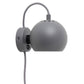 Wandlampe BALL Ø 12cm - hellgrau matt