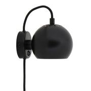 Wandlampe BALL Ø 12cm - schwarz matt