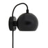 Wandlampe BALL Ø 12cm - schwarz matt