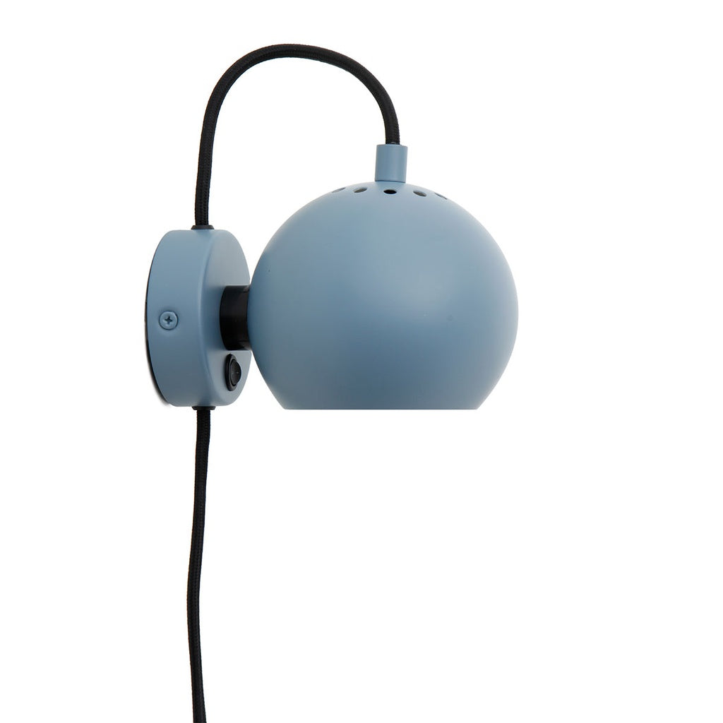 Wandlampe BALL Ø 12cm - zitadellenblau matt