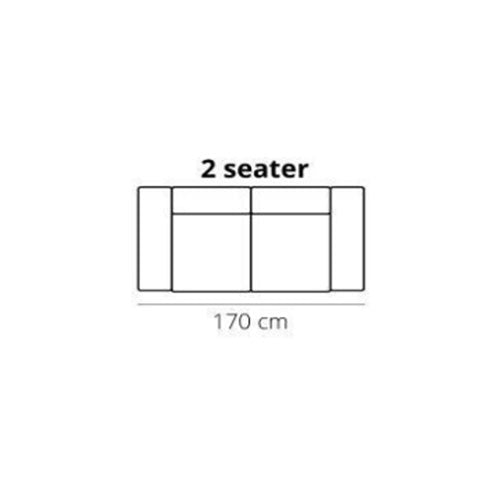 Het Anker Sofa Beaumont in Leder Africa - Sofa 2 Sitzer - Breite 170cm - Sofa Leder