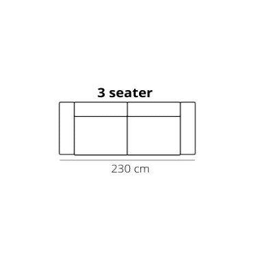 Het Anker Sofa Beaumont in Leder Africa - Sofa 3 Sitzer - Breite 230cm - Sofa Leder