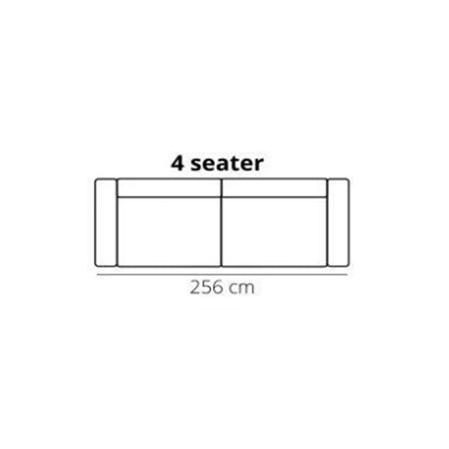 Het Anker Sofa Beaumont in Leder Africa - Sofa 4 Sitzer - Breite 256cm - Sofa Leder