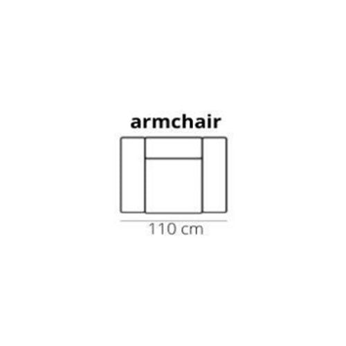 Het Anker Sofa Beaumont in Leder Africa - Sessel - Breite 110cm - Sofa Leder