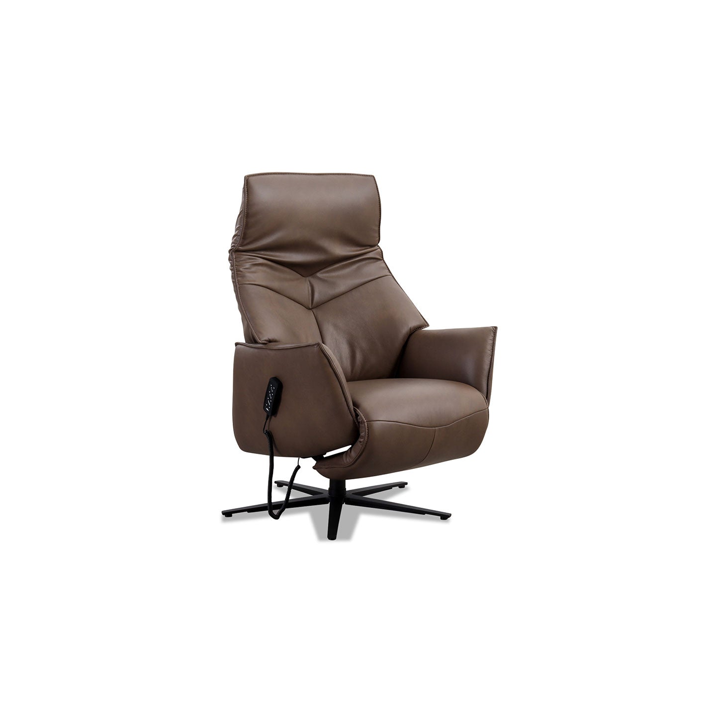 Fernsehsessel 7911 in Leder 22 Soft-Nappa wood - Relaxsessel Leder