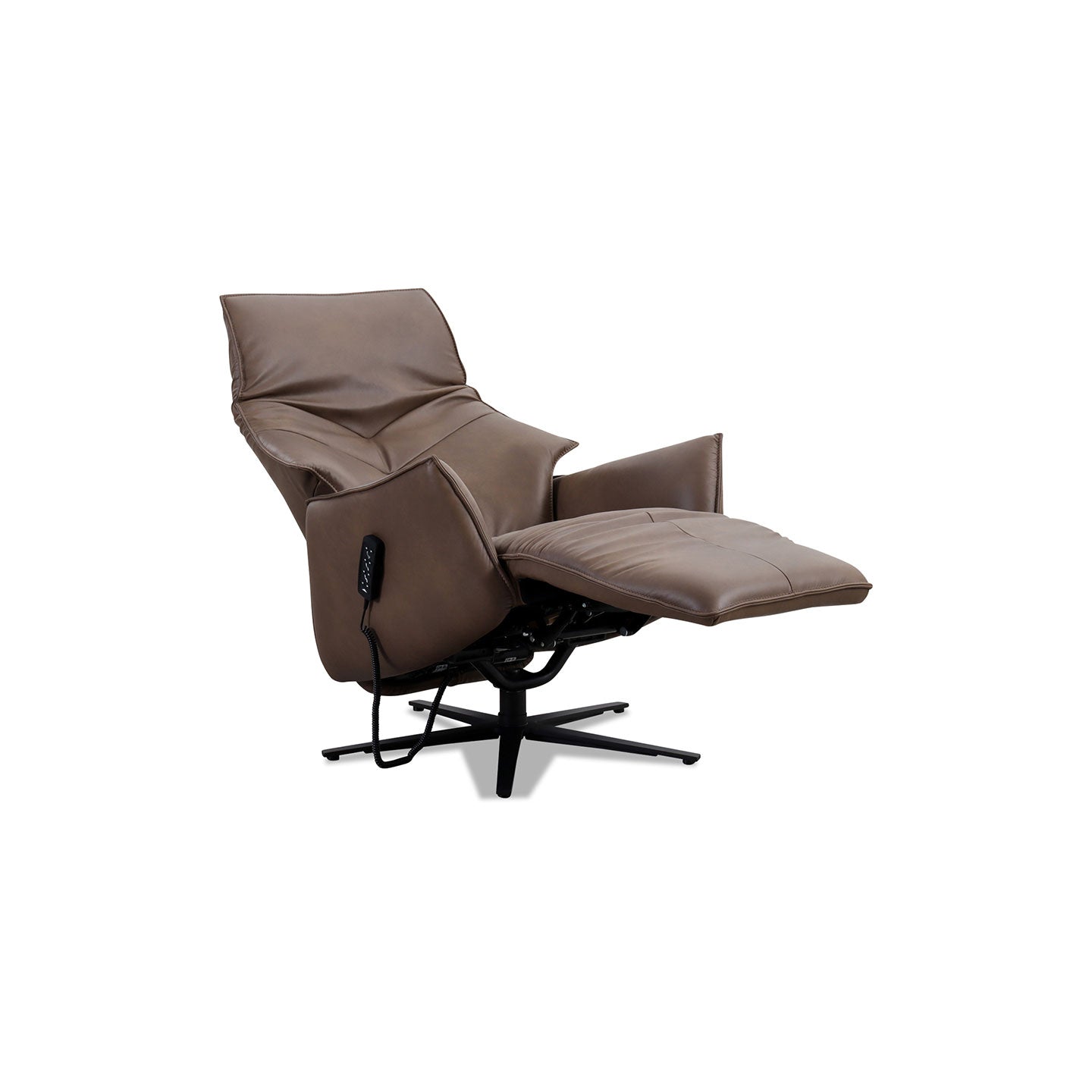 Fernsehsessel 7911 in Leder 22 Soft-Nappa wood - Relaxsessel Leder