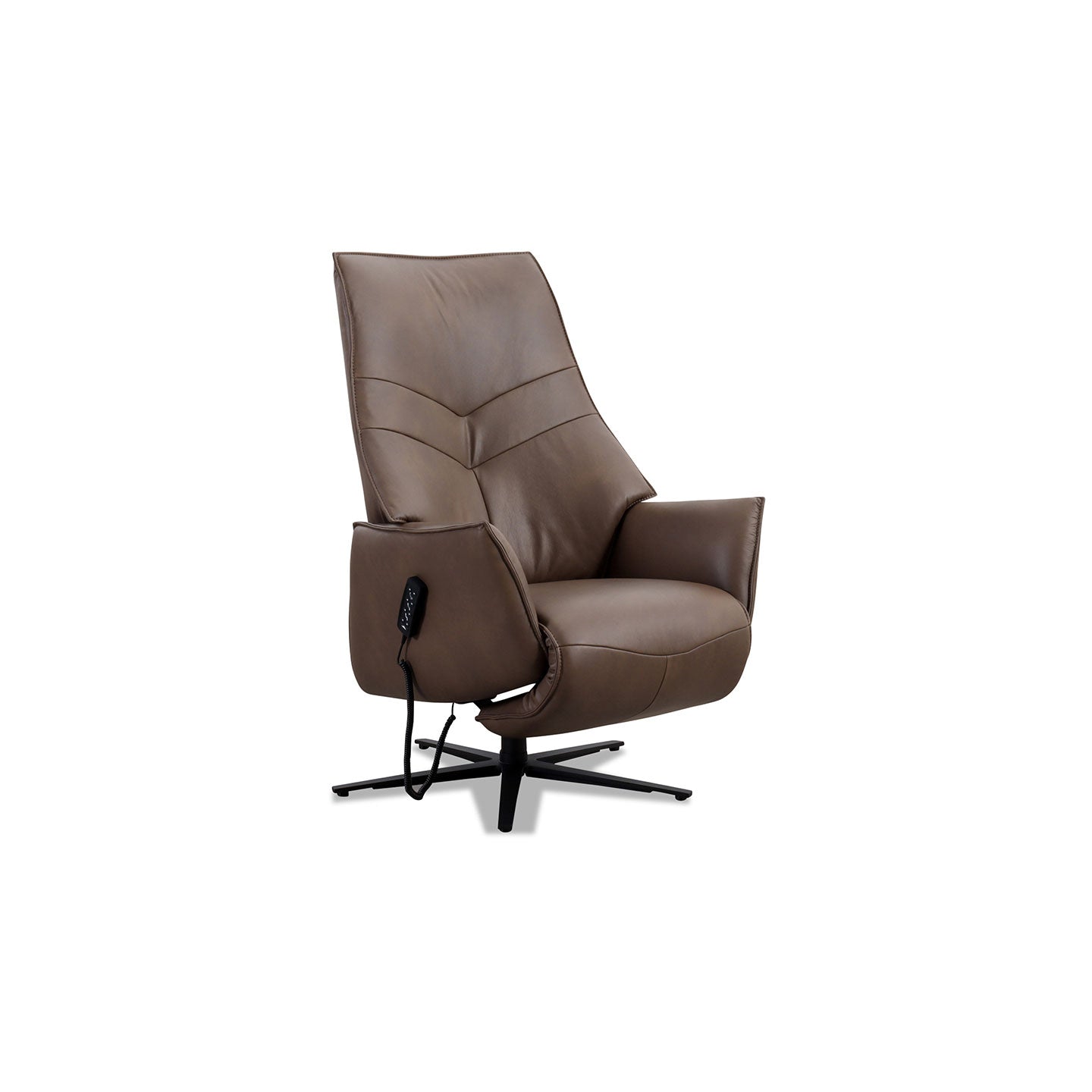 Fernsehsessel 7911 in Leder 22 Soft-Nappa wood - Relaxsessel Leder