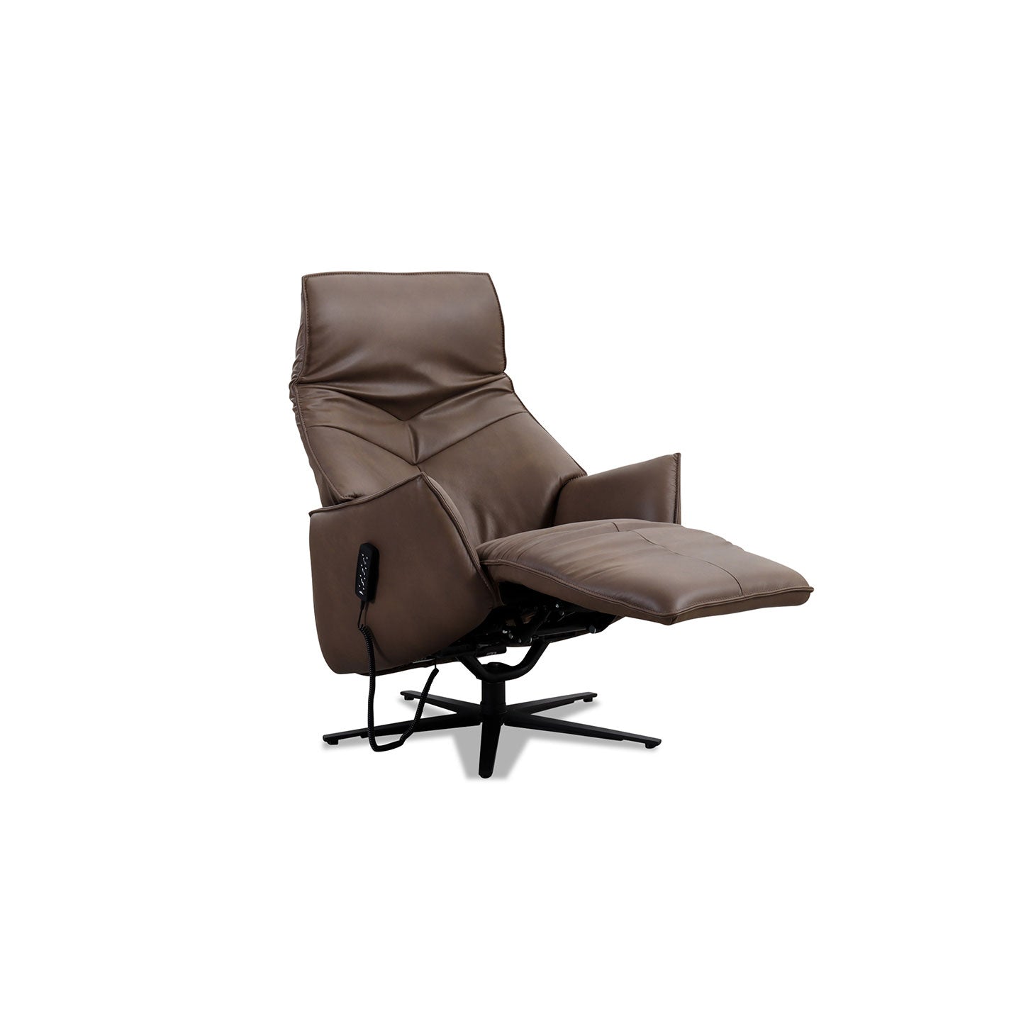 Fernsehsessel 7911 in Leder 22 Soft-Nappa wood - Relaxsessel Leder