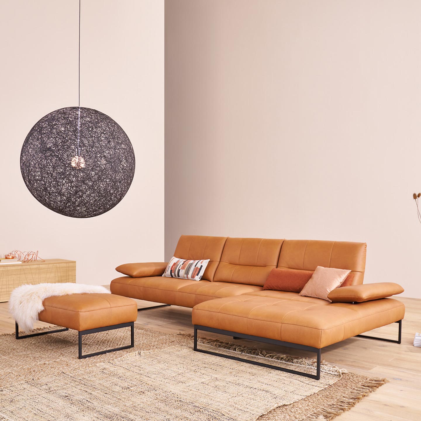 Himolla Sofa 9360 mit Sitztiefenverstellung in Leder Soft Nappa - Relaxsessel Leder