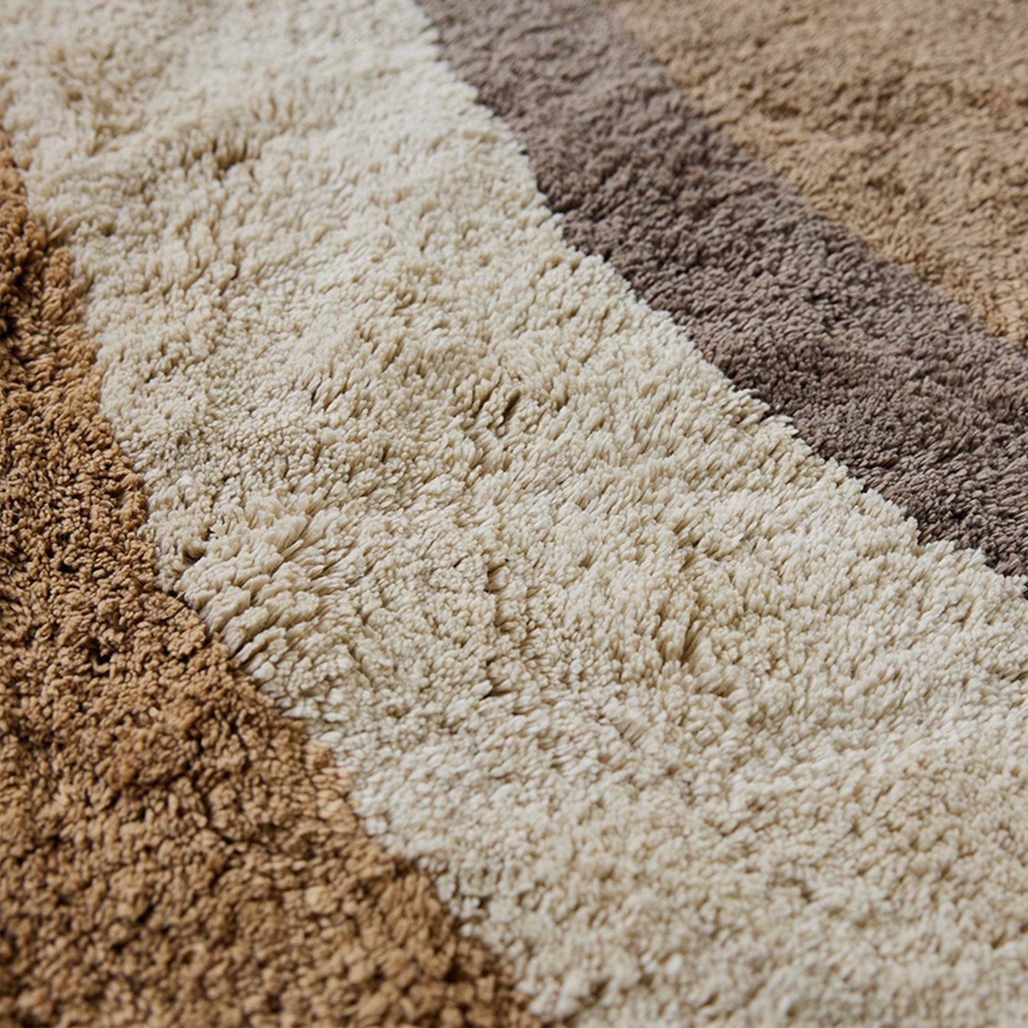 Badematte aus Baumwolle in natürlichen Farben - Badematte