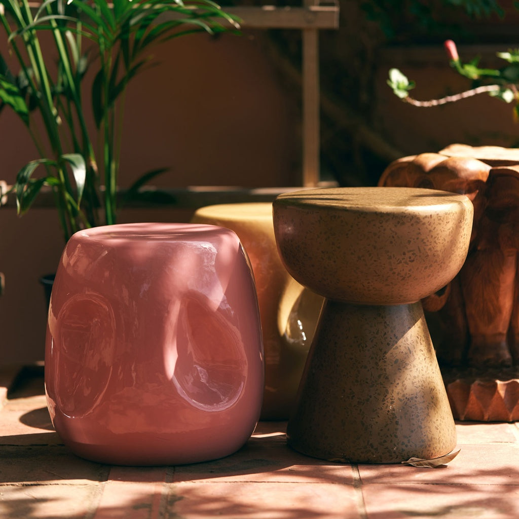 Keramik Beistelltisch Currents in koralle - Beistelltisch