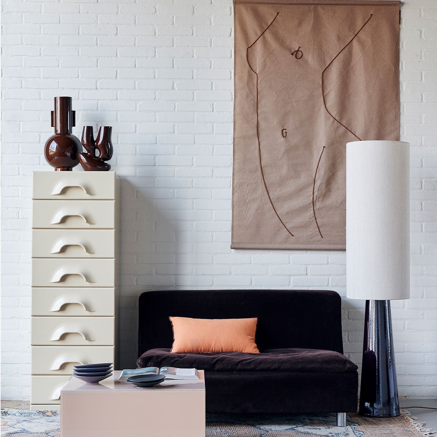 Keramikvase in Espresso L - Vasen