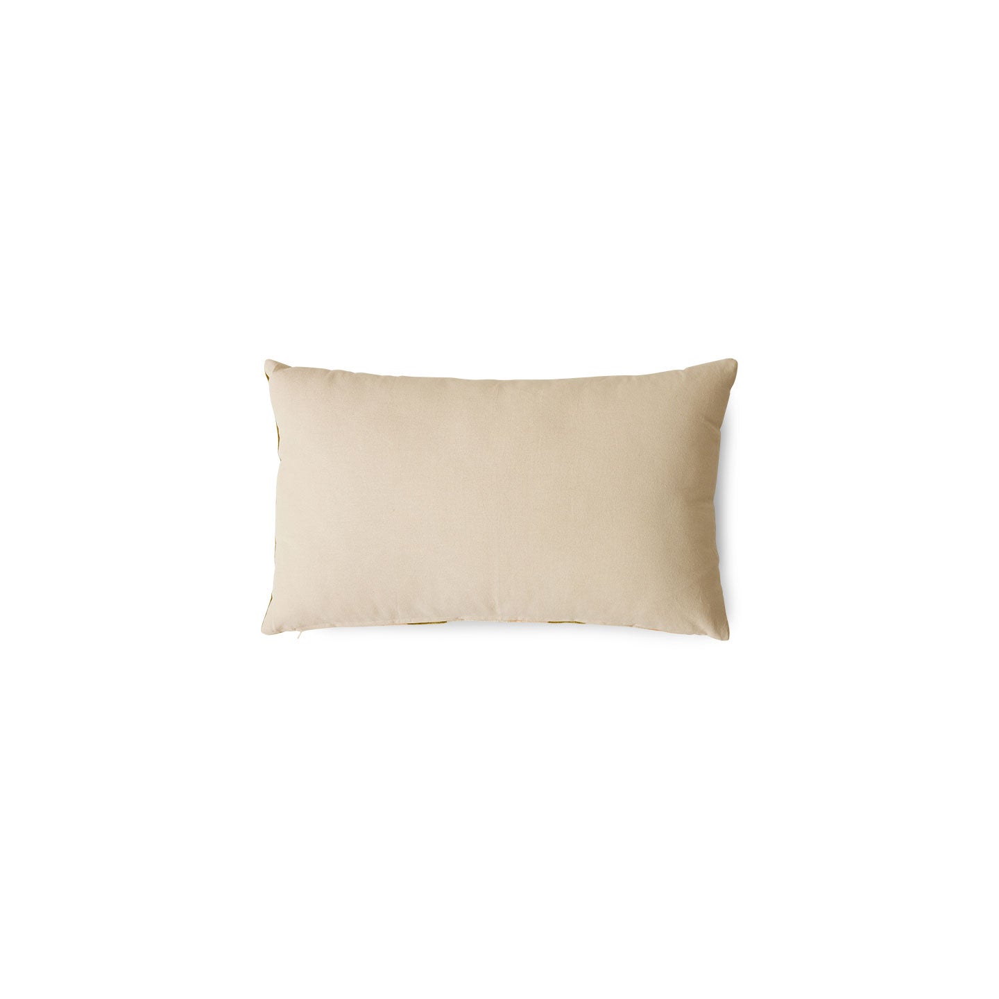 Kissen 60x35cm aus Baumwolle in grün/creme/rosa - Vasen