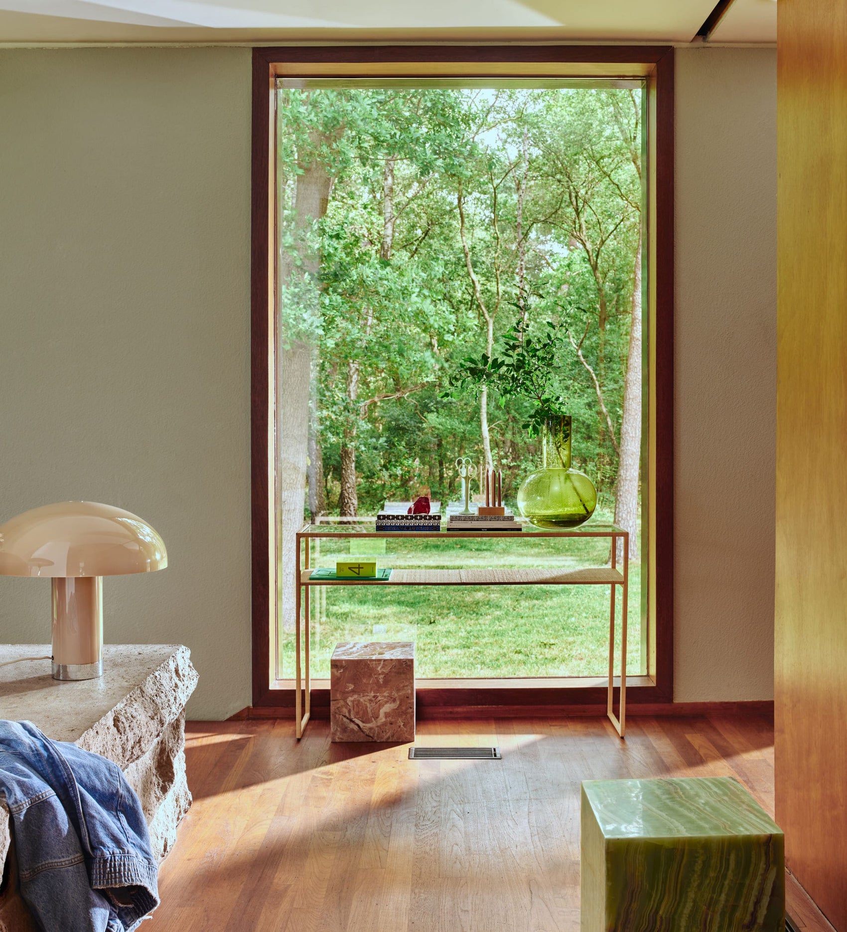 Lounge Tischleuchte VOL5115 in mocca - Tischleuchten