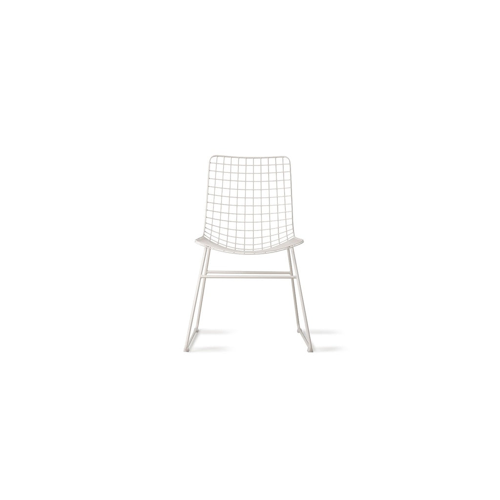Stuhl aus Metalldraht in verschiedenen Farben - Weiß - Stuhl Metall