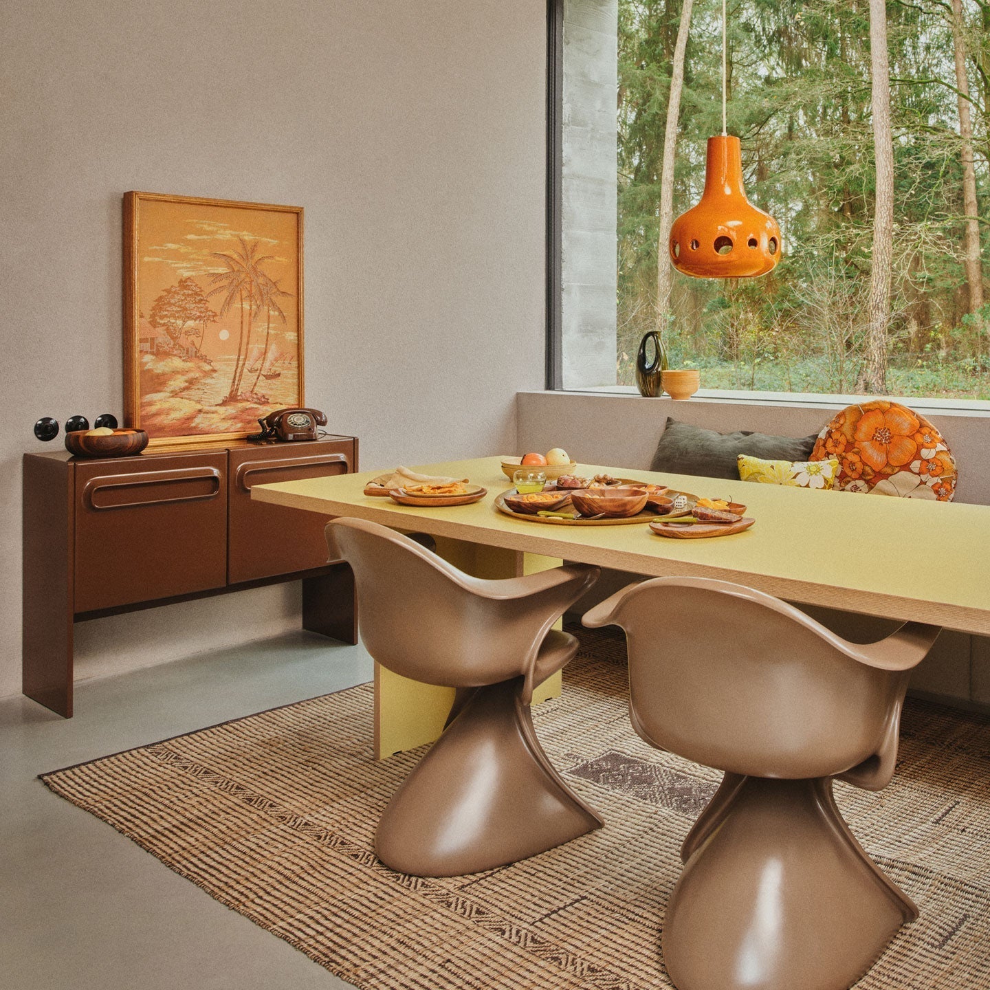 Wüsten-Teppich 240x150cm aus Jute natur - Teppich