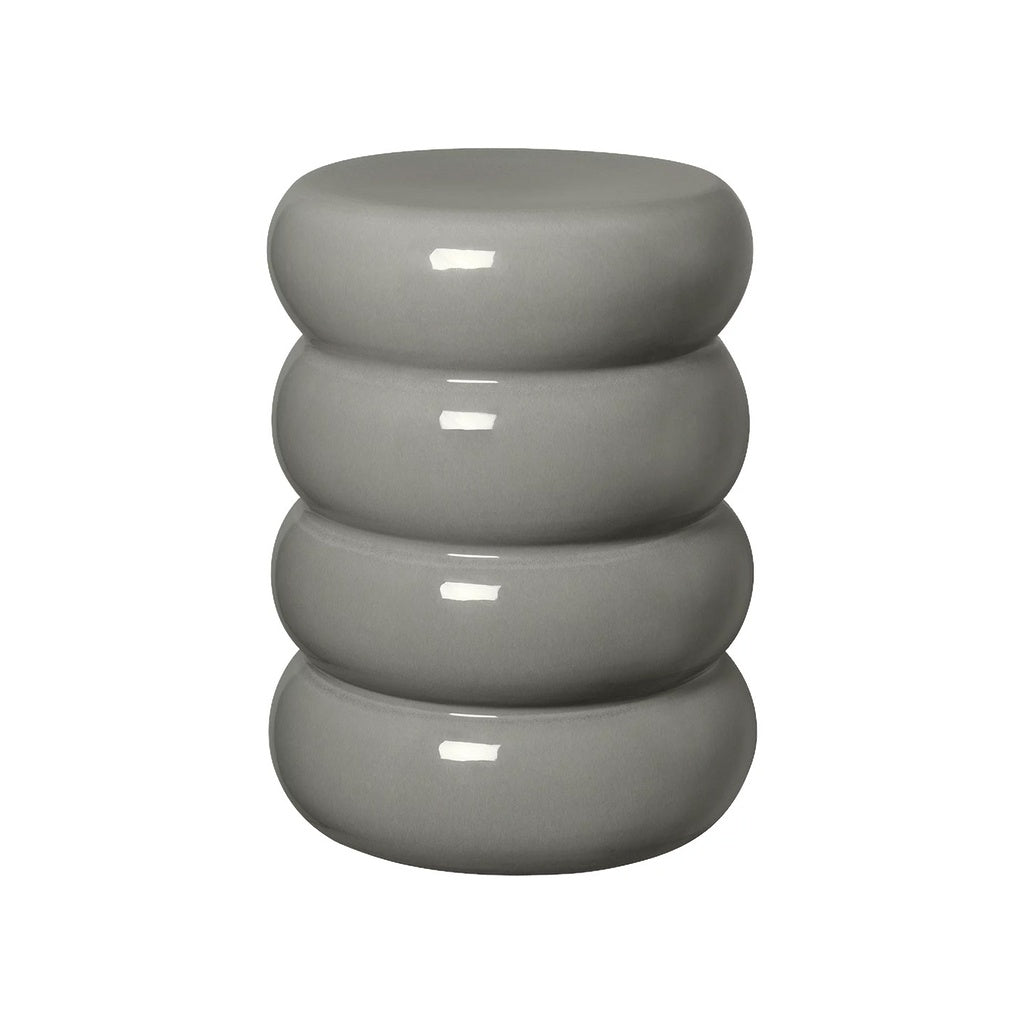 Hocker TORU in Keramik rund - elephant skin - Hocker