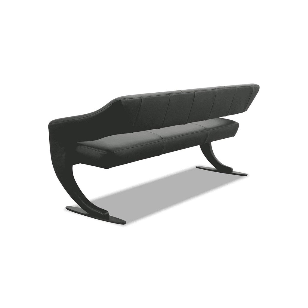 4267 Essbank 1F KINGSMAN in Leder Bronco nero - Sitzbank