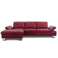 Eckgarnitur DIVE in Leder Bronco rubin - Ecksofa Leder