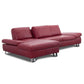 Eckgarnitur DIVE in Leder Bronco rubin - Ecksofa Leder