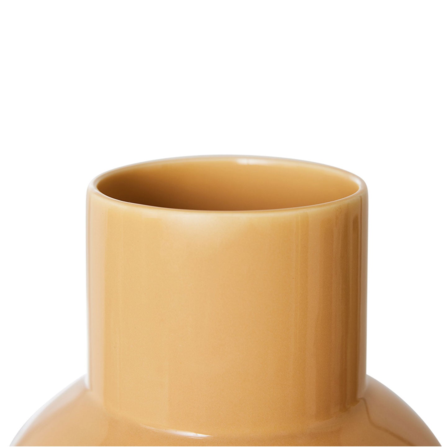 Keramikvase in cappuccino M - Vasen